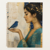 Whimsy Woman en een Blauwe Vogel Planner (Voorkant)