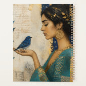 Whimsy Woman en een Blauwe Vogel Planner (Achterkant)