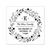 Whimsy Wreater Monogram Adres Stempel (Design)