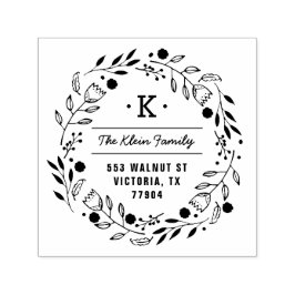 Whimsy Wreater Monogram Adres Stempel