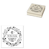 Whimsy Wreater Monogram Adres Stempel (Gestempeld)