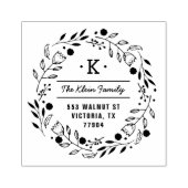 Whimsy Wreater Monogram Adres Stempel (Afrduk)