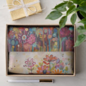 Whimsy Zomer Bloemen Abstract Schilderij Decoupage Tissuepapier (Geschenk)