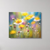 Whimsy zomer Wildbloemen Canvas Afdruk (Voorkant)