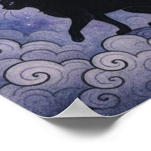 WhimsyBlackCatFairy Poster (Hoek)