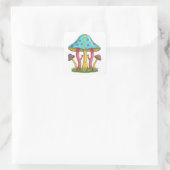 Whimsydale paddenstoelen vierkante sticker (Tas)