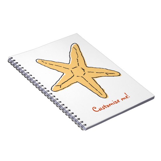 WhimsyMonger Starfish Note Book - aanpasbaar Notitieboek (Rechterzijde)