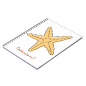 WhimsyMonger Starfish Note Book - aanpasbaar Notitieboek (Linkerzijde)