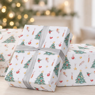 Whimwaterkerstboom Cadeaupapier