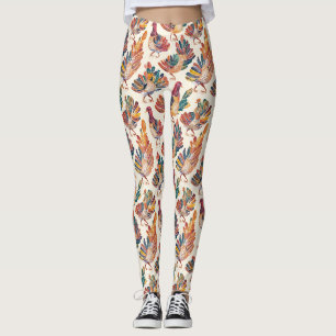 Whimwaterkleurkalkoen – Herfst Thanksgiving Leggings