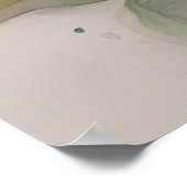 Whimwaterverf Vogel Bloemstuk Kunst Poster (Hoek)