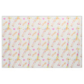 Whimwhams op maat Naam- en Giraffeprint Stof (Fat Quarter)