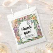 Whimwhams Pastel Waterverf Wilde Bloemen Bruiloft Bedankzakje (Geknipt)