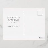 whimyscript script foto blij met betaalpas folie uitnodiging briefkaart (Achterkant)