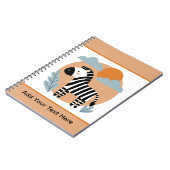 Whimzige zebra Scandinavische invloed Notitieboek (Linkerzijde)