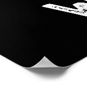 Whine Funny Wine Pun Dark BG Poster (Hoek)