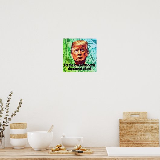 Whiny Greedy Loser Trump Poster (Keuken)