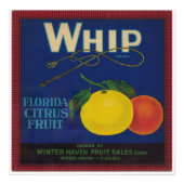  Whip Citrus Fruit Label Foto Afdruk (Voorkant)