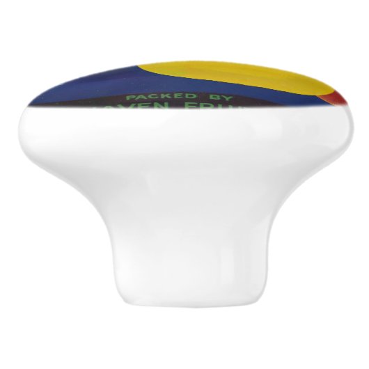  Whip Citrus Fruit Label Keramische Knop (Zijkant)