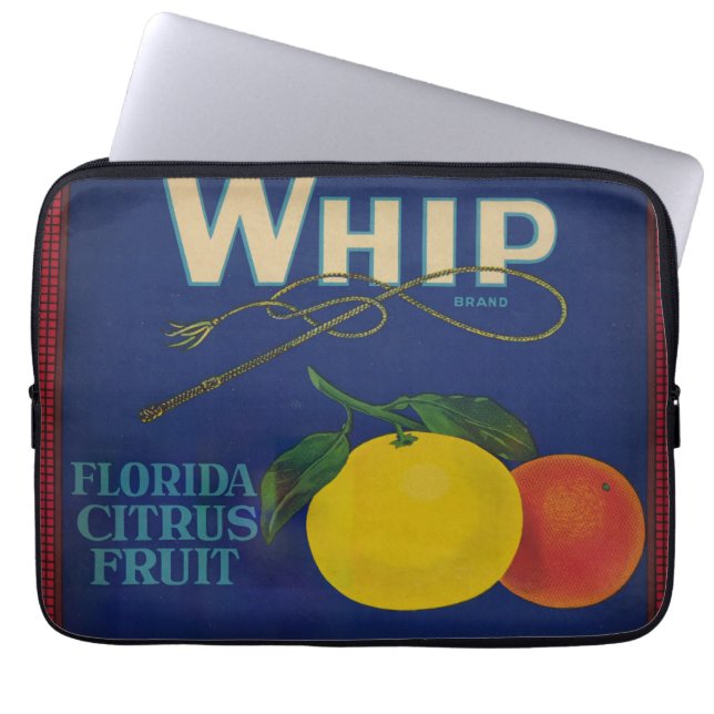  Whip Citrus Fruit Label Laptop Sleeve (Voorkant)