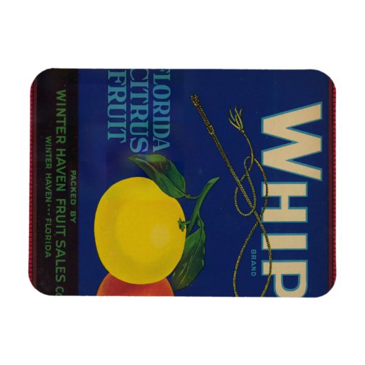 Whip Citrus Fruit Label Magneet (Horizontaal)