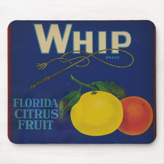 Whip Citrus Fruit Label Muismat (Voorkant)