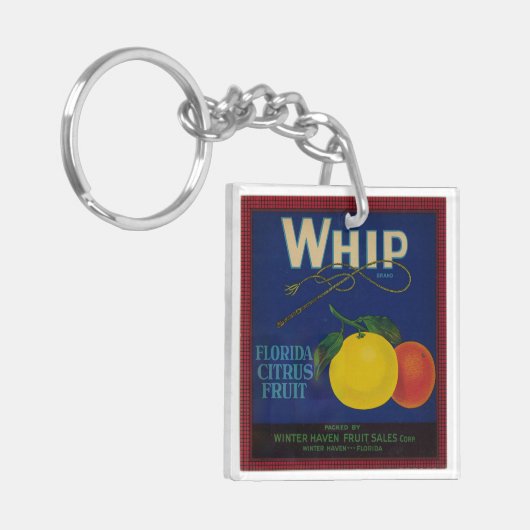  Whip Citrus Fruit Label Sleutelhanger (Voorkant Links)