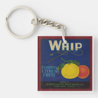 Whip Citrus Fruit Label Sleutelhanger