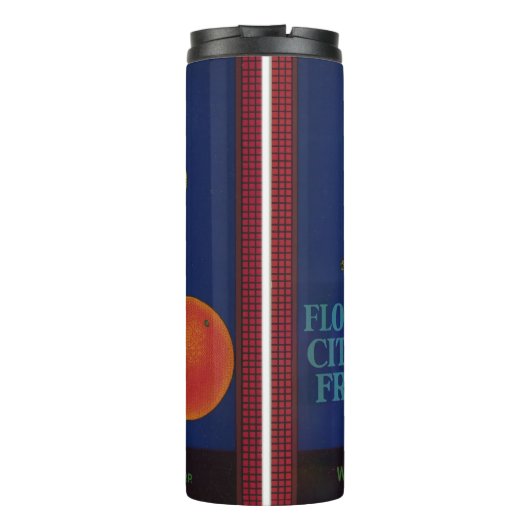 Whip Citrus Fruit Label Thermosbeker (Achterkant)