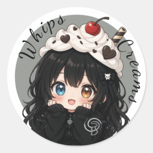 Whip Cream Herinneringen Ronde Sticker