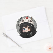 Whip Cream Herinneringen Ronde Sticker (Envelop)