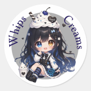 Whip Cream Herinneringen Ronde Sticker