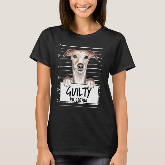 Whip Mugshot Guilty Dog T-shirt (Voorkant)