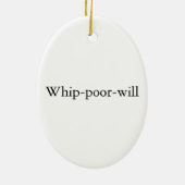Whip-poor-will, John Audubon Keramisch Ornament (Achterkant)