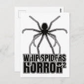 Whip Spiders Whip Scorpion Amblypygi - Entomology Briefkaart (Voorkant / Achterkant)