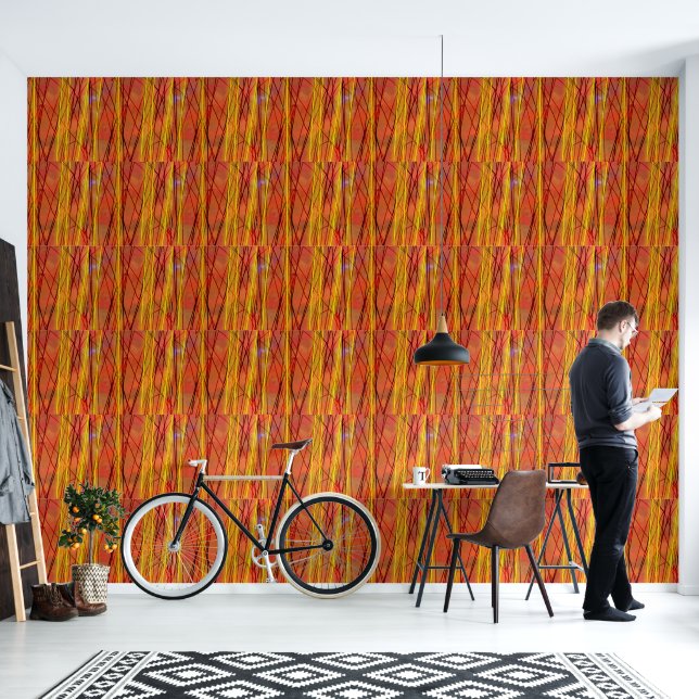 Whip Wire glad vinyl behang (Woonkamer)