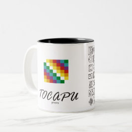 Whipala y Tocapu Tweekleurige Koffiemok