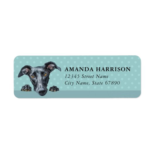 Whiphond Honden Retouradreslabels Etiket (Voorkant)