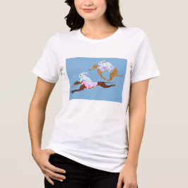 Whiphonden die op konijntjes rijden T-Shirt