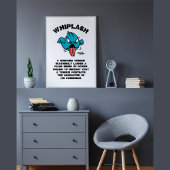 WHIPLASH Glossy Poster van Adiela Akoo