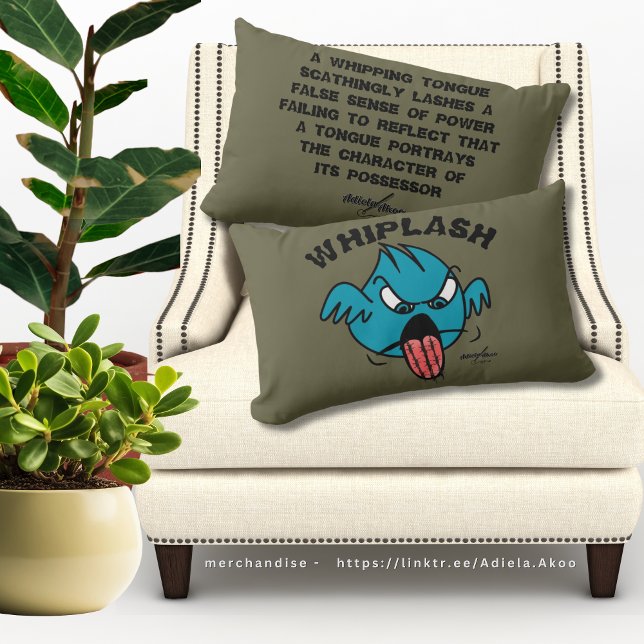 WHIPLASH Sierkussennen van Adiela Akoo Kussen (Whiplash Throw Pillows by Poet Adiela Akoo. Shop the matching mugs, totes & tees too. Get it now!)