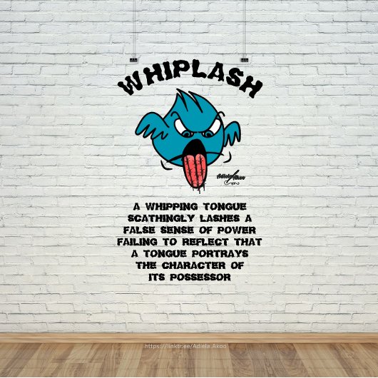WHIPLASH T-Shirt door Poet Adiela Akoo