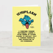 WHIPLASH-Wenskaart - Notitiekaartje (Voorkant)