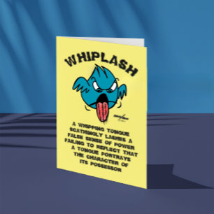 WHIPLASH-Wenskaart - Notitiekaartje