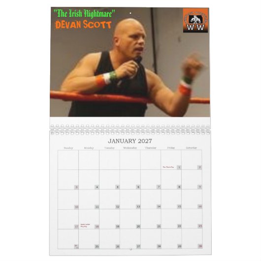 Whiplash Wrestling 2008 Calender Kalender (Jan 2027)