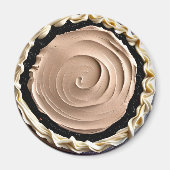 Whipped Cream Chocolade Pudding Pie Food Magneet (Voorkant)