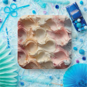 Whipped Delight: Buttercream Frosting Paper Borden Papieren Bordje (Feest)