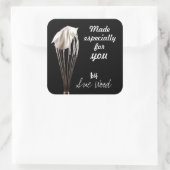 Whipped Up voor U! Gepersonaliseerd keukenlabels Vierkante Sticker (Tas)