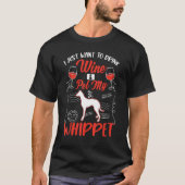 Whippet And Wine T-shirt (Voorkant)