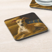 Whippet Bier Onderzetter (Linkerzijde)